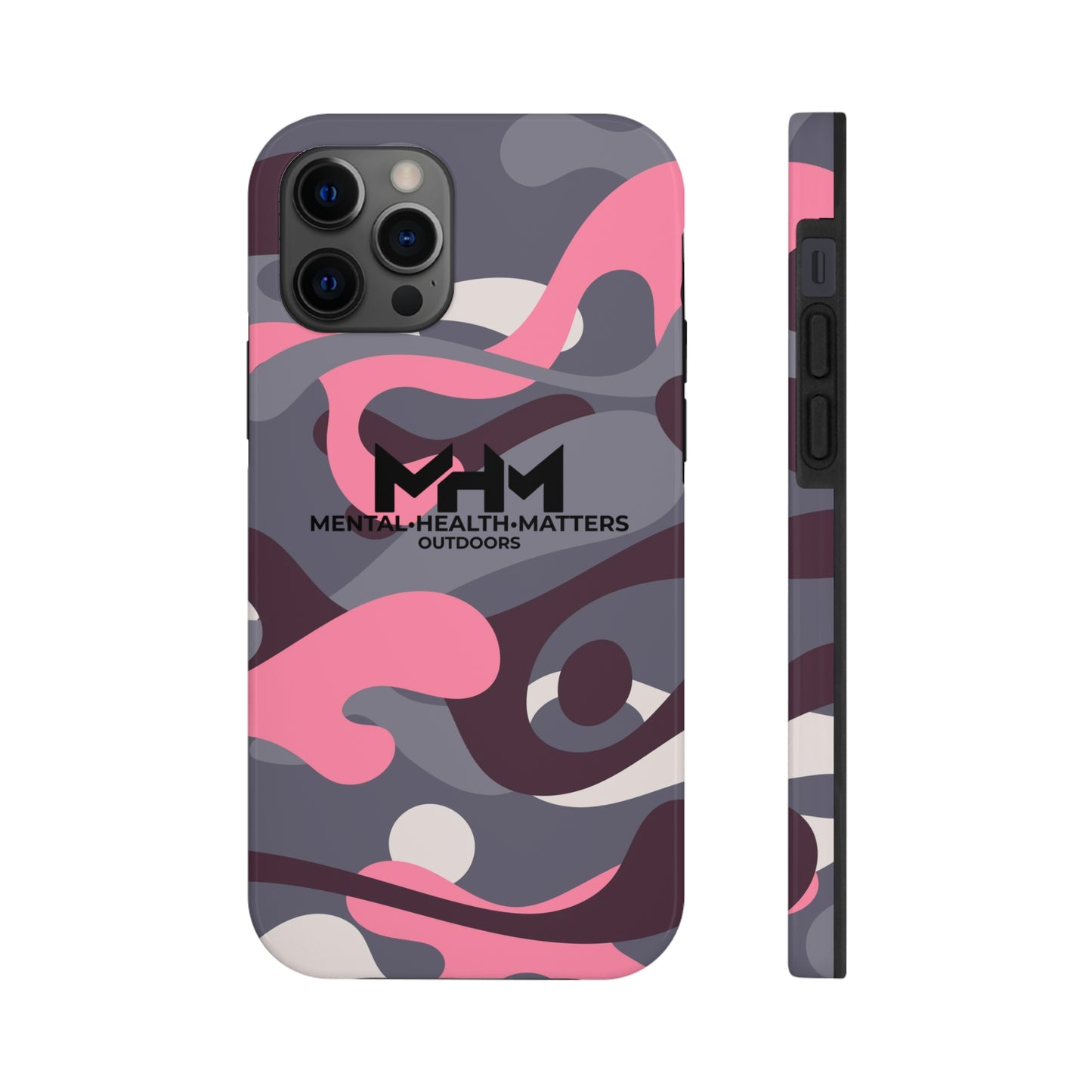 Camo Logo Phone Case(Pink/Grey/White)